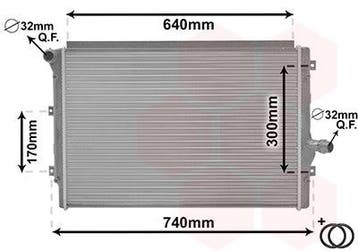 Radiator geschikt voor Golf Passat Eos Caddy Touran (Audi), Ophalen of Verzenden, Nieuw, Audi