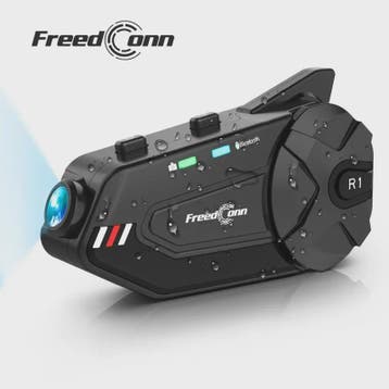 Freedconn R1 Plus Motorhelm Communicatie Systeem met 1080P D, Verzenden, Nieuw