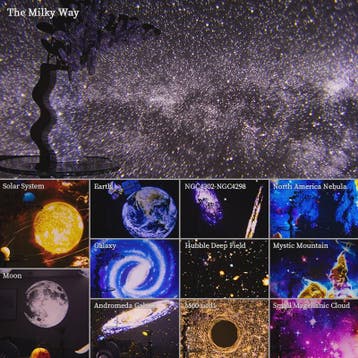 Galaxy Projector Sterrenhemel Lamp - 360° Draaibaar Planetar, Verzenden, Nieuw