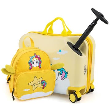 2dekans | Coast Kinderkoffer en Rugzak Set - Ride-on Koffer, Ophalen of Verzenden, Zo goed als nieuw