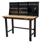 Werkbank met achterwand – Werkbank set 150 cm. kleur zwart., Ophalen of Verzenden, Nieuw