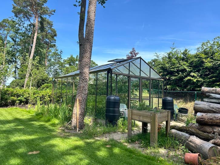 Sterke HBS kas met montage, direct van de fabrikant, Tuin en Terras, Kassen, Glas, Staal, Nieuw, Kweekkas