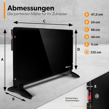 Convectorkachel - Elektrisch - Kachel - Heater - Verwarming, Verzenden, Zo goed als nieuw
