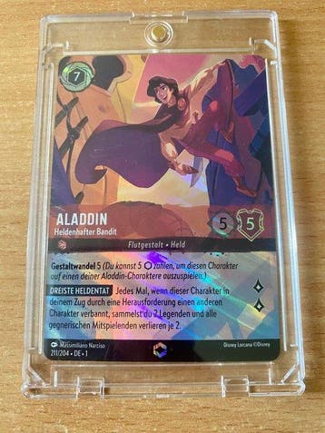Disney - 1 Card - Disney Lorcana - Aladdin 211/204 Foil,, Nieuw