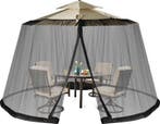 2dekans | Verstelbaar muggennet voor parasols van 250-300, Tuin en Terras, Partytenten, Ophalen of Verzenden, Zo goed als nieuw