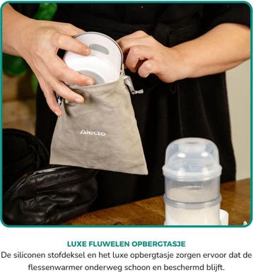 Flessenwarmer onderweg - Draagbare Flesverwarmer - Wit - Ale, Kinderen en Baby's, Verzenden, Zo goed als nieuw
