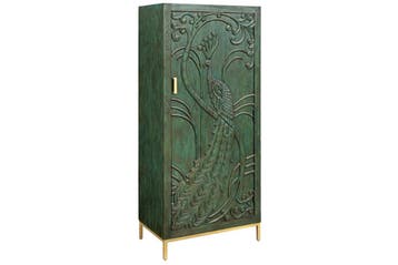 Highboard PEACOCK 170cm 3D mangohout antieke look, Huis en Inrichting, Kasten | Overige, Ophalen of Verzenden, Nieuw