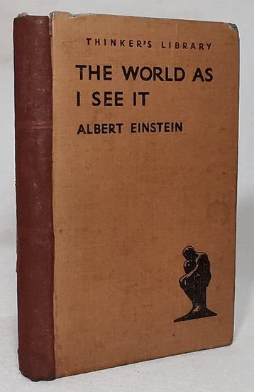 Albert Einstein - The World as I See It - 1940, Antiek en Kunst, Antiek | Boeken en Bijbels