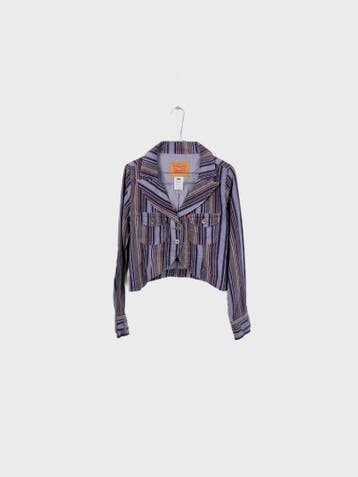 Levis Spijkerjassen Dames maat S Paars Vintage, Ophalen of Verzenden, Nieuw