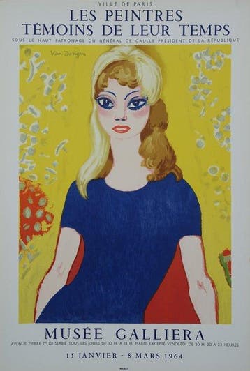 Kees Van Dongen (1877-1968) - Brigitte Bardot, Antiek en Kunst