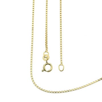 Gouden Venetiaanse schakelketting, Sieraden, Tassen en Uiterlijk, Kettingen, Ophalen of Verzenden, Gebruikt, Goud, Goud