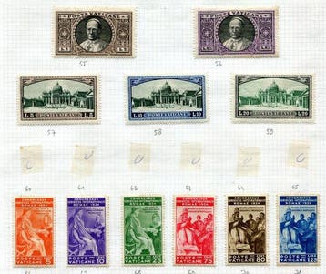 Vaticaanstad 1929/2000 - Uitgebreide collectie met betere, Gestempeld