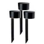 Solar priklamp Vik | Warm wit licht | Set van 3 stuks, Zonne-energie, Verzenden, Minder dan 50 watt, Led