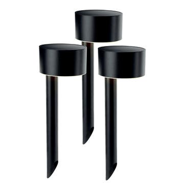 Solar priklamp Vik | Warm wit licht | Set van 3 stuks, Zonne-energie, Verzenden, Minder dan 50 watt, Led