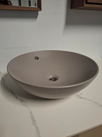 Detremmerie waskom mat vison Grey, Nieuw, Wastafel