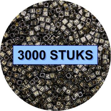 Fako Bijoux - Letterkralen Vierkant Bulk - Letter Beads -, Verzenden, Nieuw