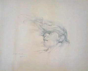Renzo Vespignani (1924-2001) - Volto di donna