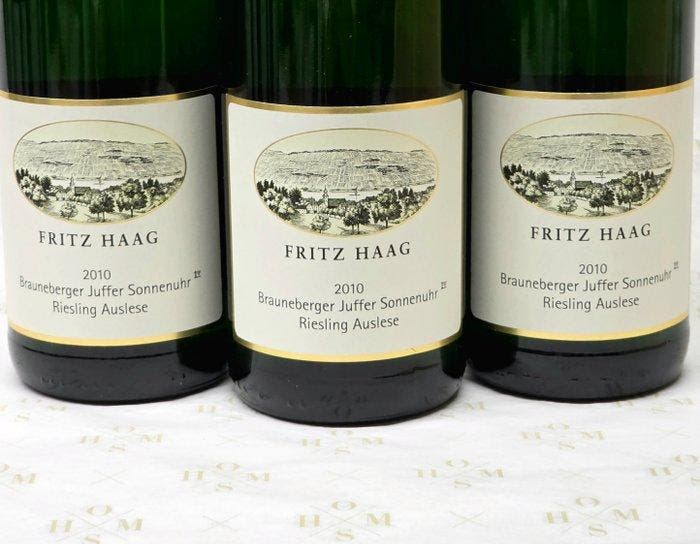 2010 Fritz Haag, OHMS labeled - Brauneberger Juffer, Verzamelen, Wijnen
