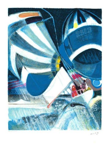 Paul Ambille (1930-2010) - Bateaux en mer, régate