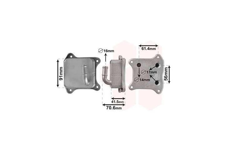 Oliekoeler voor o.a motor 1.2 TSi geschikt voor o.a Polo..., Auto-onderdelen, Carrosserie en Plaatwerk, Nieuw, 3 maanden garantie