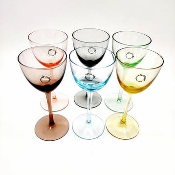 VNason&C. - Drinkset - Muranoglas - Set van zes glazen