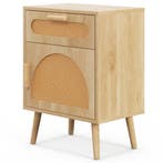 LIVSK Modern Rotan Nachtkastje - Boho Chic Design - Ruim Taf, Verzenden, Nieuw