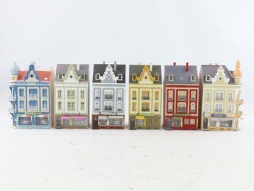 Faller H0 - B-925 - Modeltreingebouwen (1) - 6 gebouwen aan, Nieuw