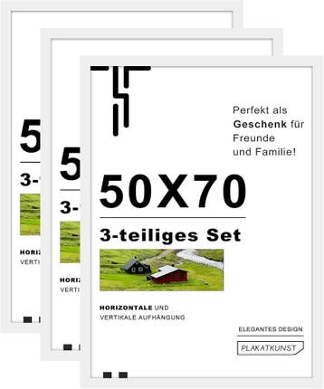Posterlijst 50x70cm Set van 3 | Laatste Stuk!, Ophalen of Verzenden, Zo goed als nieuw