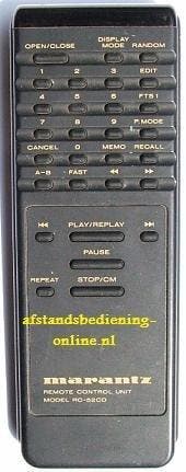 Afstandsbediening Marantz rc-52cd, Ophalen of Verzenden, Nieuw, Origineel