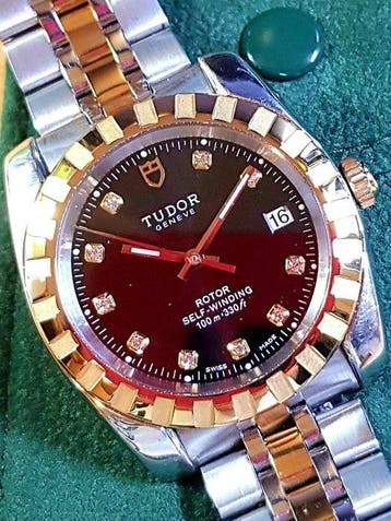 Tudor - Geneva Classic Date 38mm - BLACK DIAMOND - Zonder