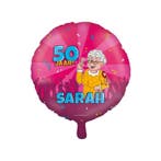 Foil ballon cartoon 50 jaar Sarah, Verzenden, Nieuw, Feestartikel, Abraham of Sarah