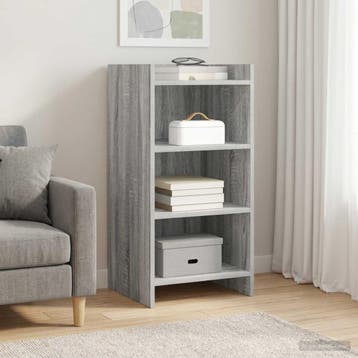 vidaXL Dressoir Grijs Sonoma 40 x 36 x 80 cm Bewerkt hout, Verzenden, Nieuw, Overige houtsoorten, Minder dan 50 cm