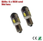 2x  ba9s led lamp met 6 x 5630smd Wit 10 tot 36Volt, Verzenden, Nieuw