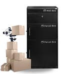 Pakketbrievenbus met brievenvak | Veilig & stijlvol |, Ophalen of Verzenden, Nieuw, Rvs, Staande brievenbus