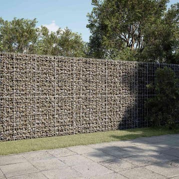 vidaXL Gabion met 3,5 mm Draad en 10x10 cm Gaas 450x100x200, Verzenden, Nieuw, IJzer