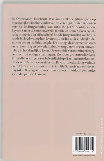 Onverslagen / De twintigste eeuw / 37 9789045002774, Boeken, Verzenden, Gelezen, William Faulkner