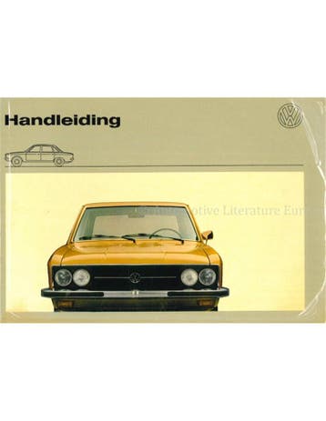 1972 VOLKSWAGEN K70 INSTRUCTIEBOEK NEDERLANDS