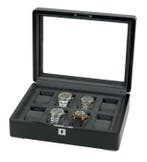 Legacy - Doos - Premium horlogedoos – 8 vakken – matzwart en