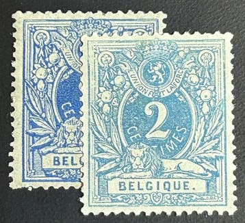 België 1870 - Liggende Leeuw met waardecijfer - 2c, Gestempeld