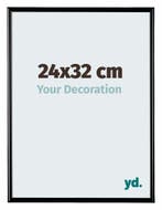 Fotolijst 24x32cm - Zwart Hoogglans - Kunststof - Bordeaux, Verzenden, Nieuw