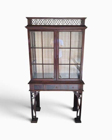 A Chippendale Chinese style - Vitrinekast - Mahonie