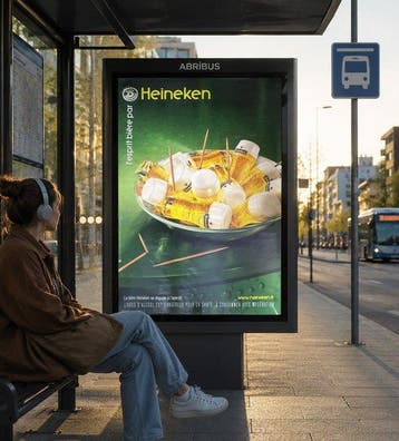 Heineken - Manifesto pubblicitario originale XXL – 176 × 119