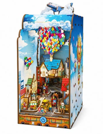 PlayfulMario BookNook Mobile Flying House met verlichting..., Verzenden, Nieuw