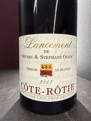 2007 Michel & Stephane Ogier Lancement - Côte Rotie - 1 Fles, Nieuw