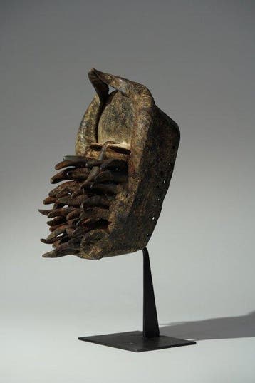 Een houten masker - kraan - Ivoorkust (Zonder minimumprijs)