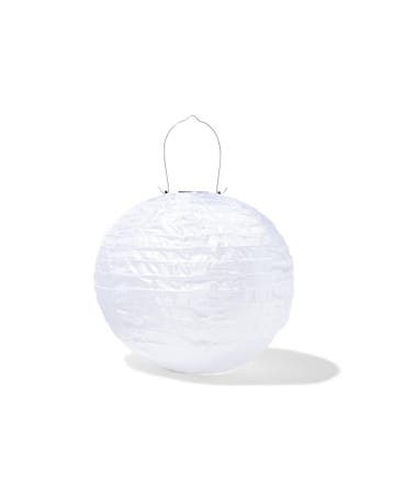 HEMA Solar tuinlampion Ø28cm wit, Verzenden, Nieuw