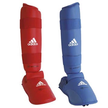 Adidas WKF Scheen / Wreefbeschermers (Karate beschermers), Ophalen of Verzenden, Nieuw, Karate, Vechtsportbescherming