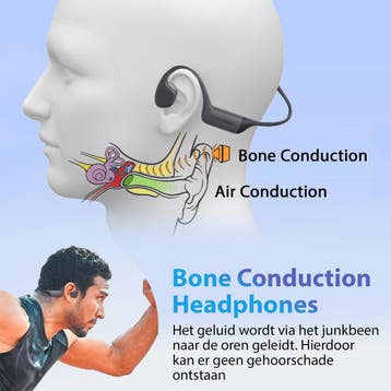 Golden Sound Bone Conduction Headphone - Sport oordopjes -, Audio, Tv en Foto, Ophalen of Verzenden, Zo goed als nieuw