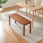Eetkamerbank Trerunulu 100x35x45 cm walnootkleurig [en.casa], Huis en Inrichting, Banken | Sofa's en Chaises Longues, Verzenden