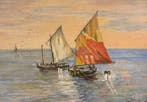 Italiaanse school (XX) - Barche a Vela, Antiek en Kunst, Kunst | Schilderijen | Klassiek